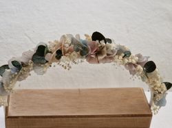 Diadema Flor Seca Fumee