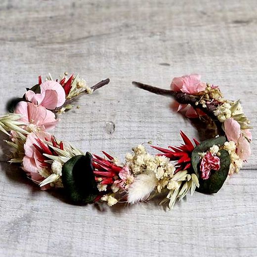 Diadema Flor Preservada Diana