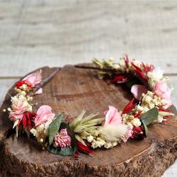 Diadema Flor Preservada Diana