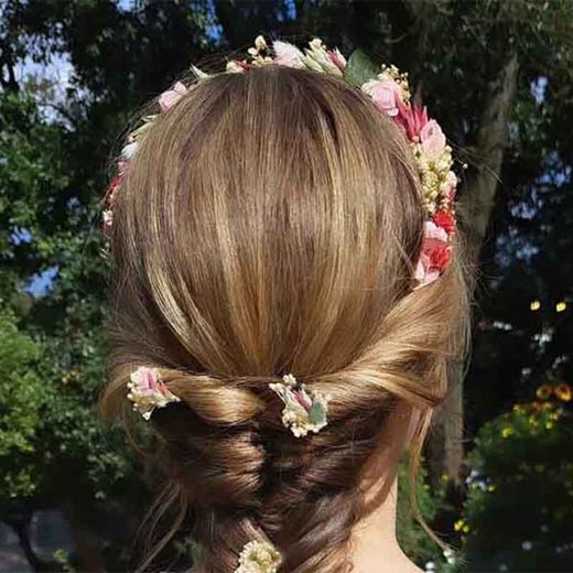 Diadema Flor Preservada Diana