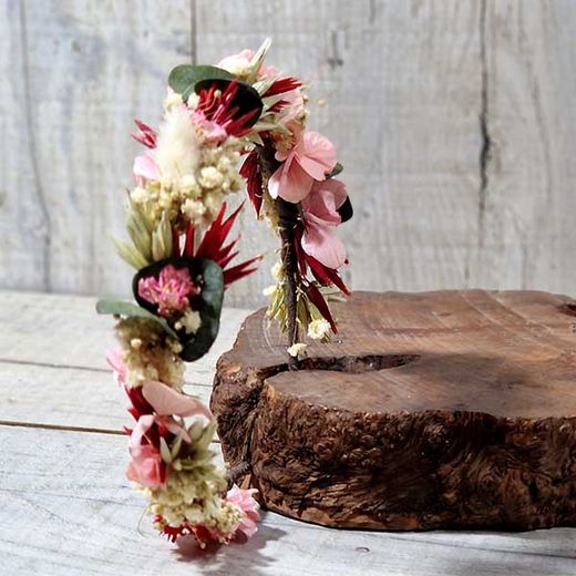 Diadema Flor Preservada Diana