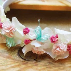 Diadema Flor Seca Niñas