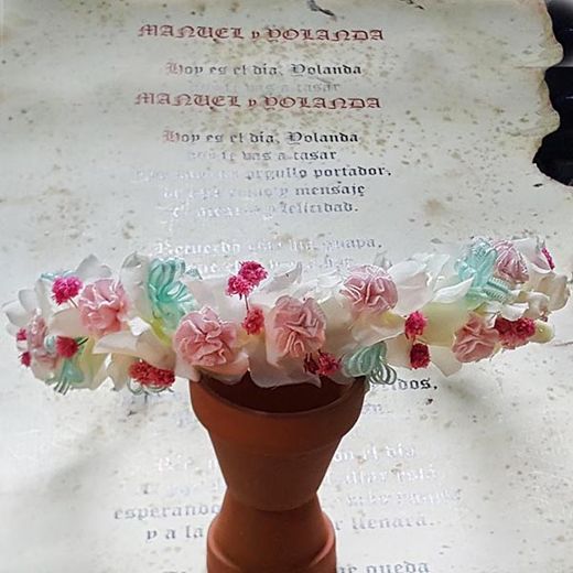 Diadema Flor Seca Niñas