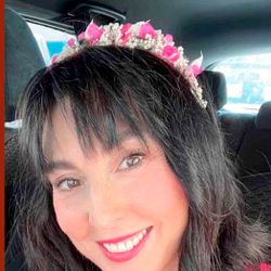 Diadema Flores Color Lima