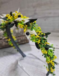 Diadema Flores Color Lima