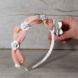 Diadema Flores y Nubes