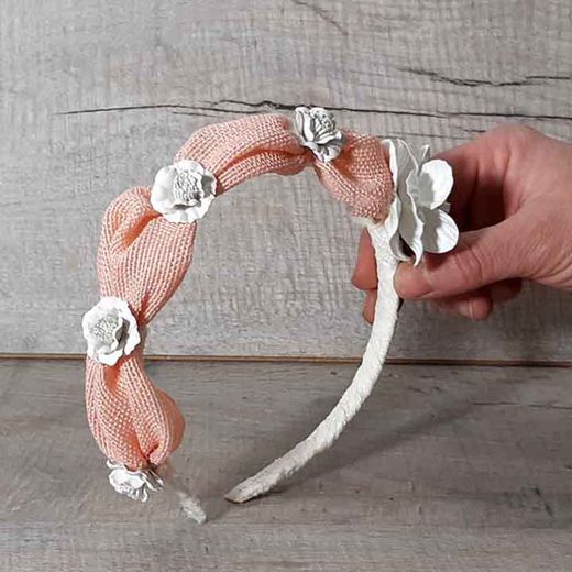 Diadema Flores y Nubes