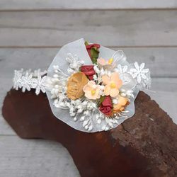 Diadema Guipur Flor Isabella