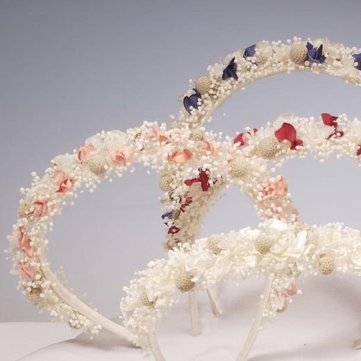 Diadema Luna Flor Preservada