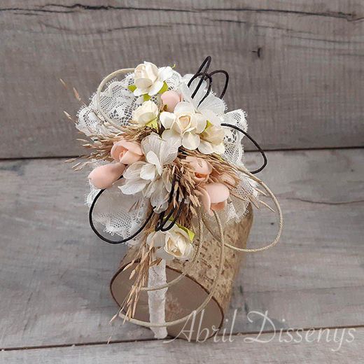 Diadema Niña de Hortensia y Tulipán