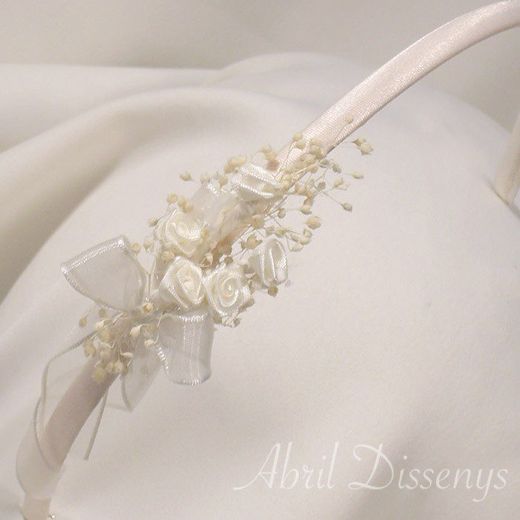 Diadema Niña Rosas Mañicas