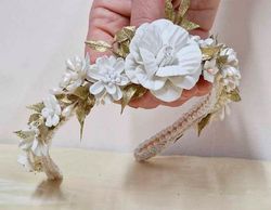 Diadema Tiara Perlada