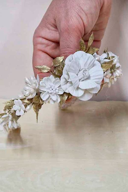 Diadema Tiara Perlada