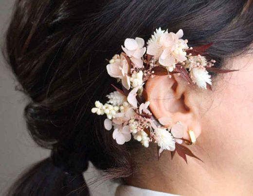 Ear Cuff de flores