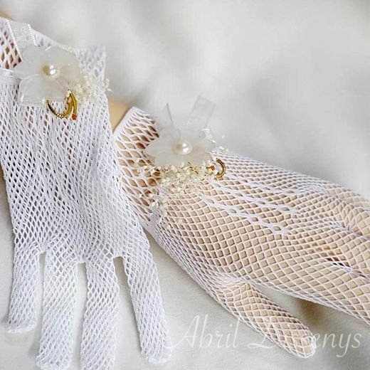 Guantes Perla y Flor Glasse