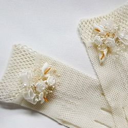 Guantes Ramillete de Flores Sandra