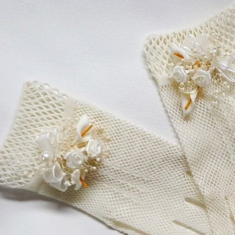 Guantes Ramillete de Flores Sandra