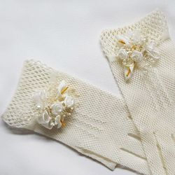Guantes Ramillete de Flores Sandra
