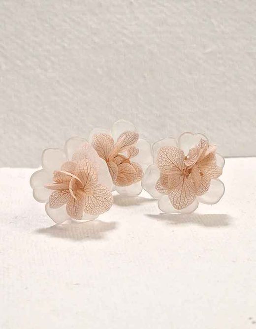 Horquillas de Amapolas Glasse con Hortensia