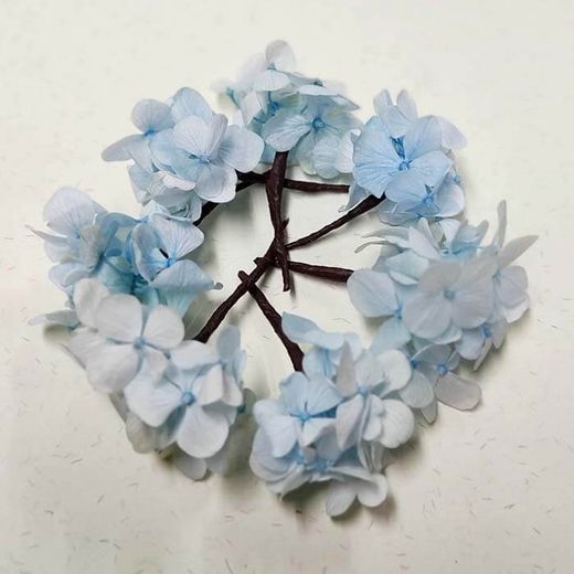 Hortensia Azul Para el Pelo 5 unid