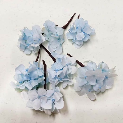 Hortensia Azul Para el Pelo 5 unid