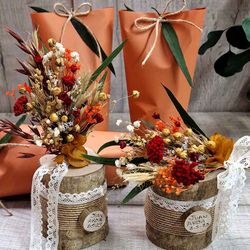 Jarrón Madera Flores Detallazos