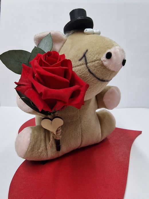 Kit Rosa Valentín con Cerdito