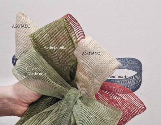 Lazos de Yute de Colores para Bodas