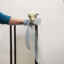 Lazos Rústicos con Rosas para Bodas Pack 2 unid