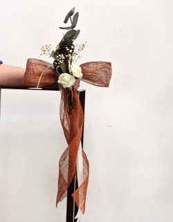 Lazos Rústicos con Rosas para Bodas Pack 2 unid