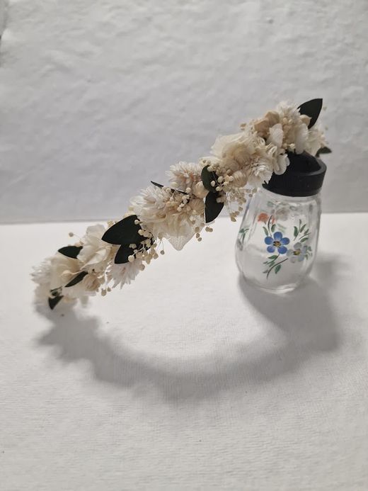 Media Corona Color Neutro Elena 25 cm