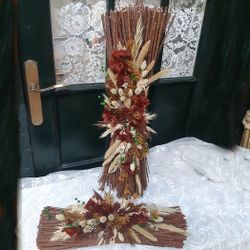 Mimbres con Flor Preservada Otoñal