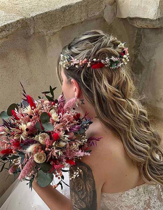 Pack de Boda Ramo Corona y Botonier