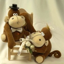 Parejas de Animales Peluches Novios