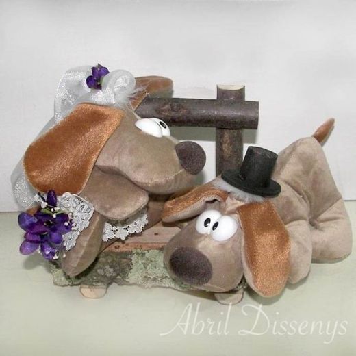 Parejas de Animales Peluches Novios