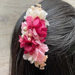 Peineta de Hortensia Coral