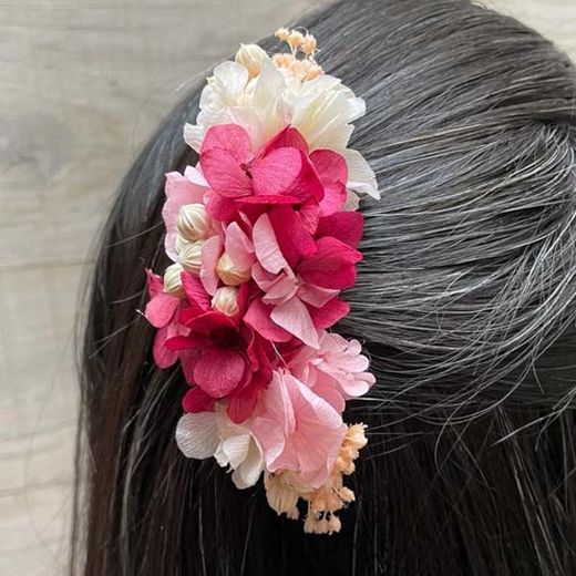 Peineta de Hortensia Coral