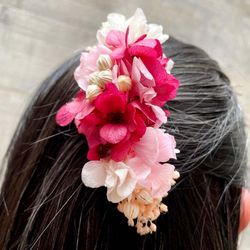 Peineta de Hortensia Coral