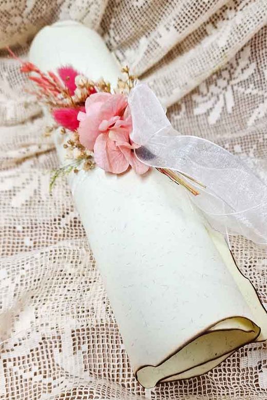 Pergamino con Poema Listo para Regalar