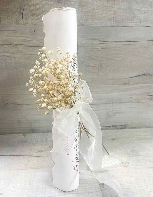 Pergamino con Poema Listo para Regalar