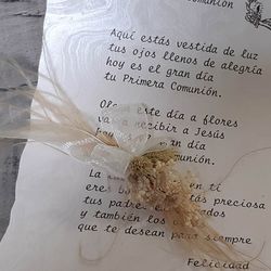 Pergamino con Poema Comunión