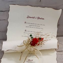 Pergamino con Poesía Novia Inolvidable. A4