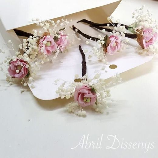 Pin de Flor Peonía para el Pelo