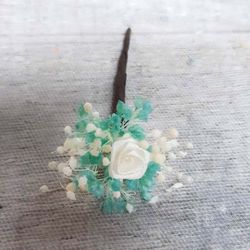 Pin de Pelo Flor Natural 5 Unid