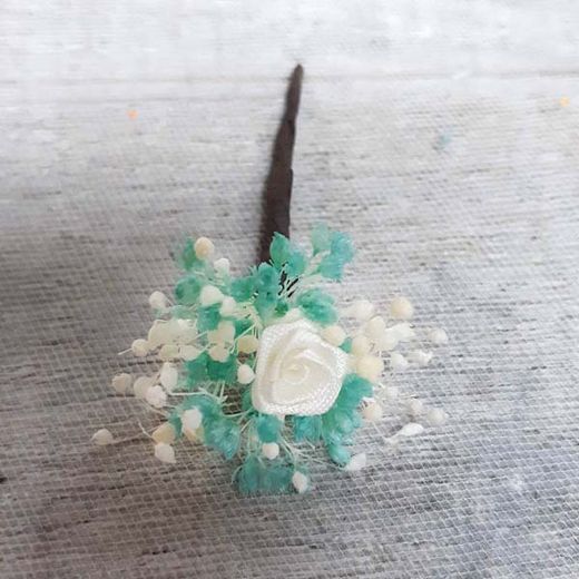 Pin de Pelo Flor Natural 5 Unid