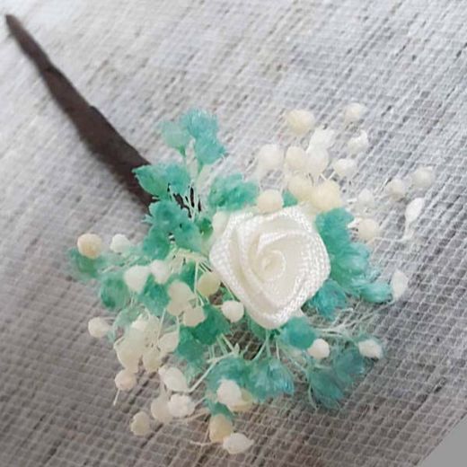 Pin de Pelo Flor Natural 5 Unid