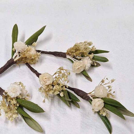 Pin Pelo Olivo Flor de la Paz