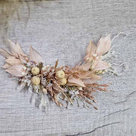 Pink Nude Flowers For Ear