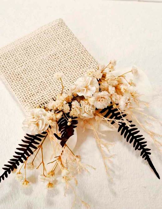 Prendidos Flor Blanca Novio para Bolsillo