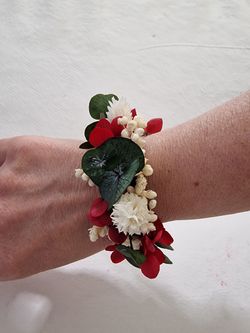 Pulsera Media Caña Color Rojo